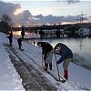 Intermediates clearing steps at 8.00am