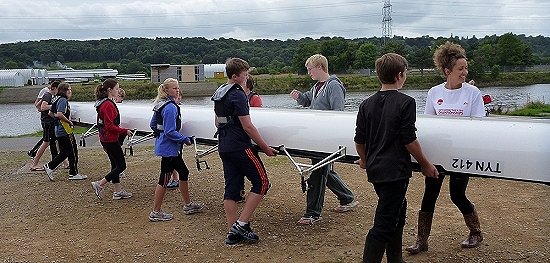 Junior learn to row 20-08-13 - click for larger image