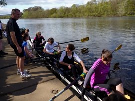 Spandex Ballet landing after a win - click for larger image