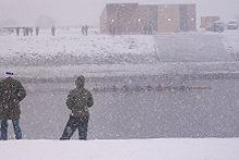 Light blizzard during afternoon division