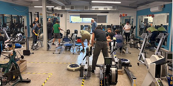 Club Clean Up Day - erg room