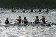 Louise, Ben, Karen, Andy, Caroline in a quad