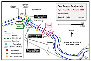 tyne regatta 24 course map issued 12-08-24 400 pix