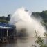 Newburn bridge 'water sculpture' erupts